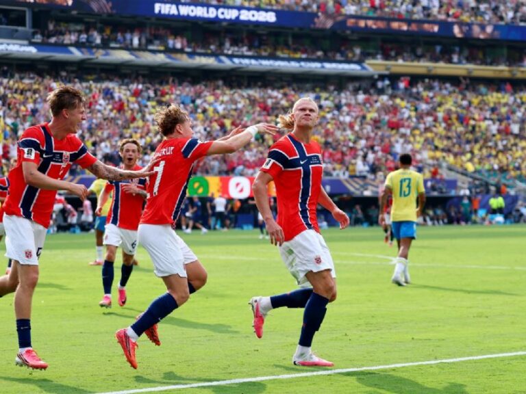 Sorpresa en el Mundial: Noruega eliminó a Brasil con un doblete de Haaland 7 Noruega 2 Brasil 1